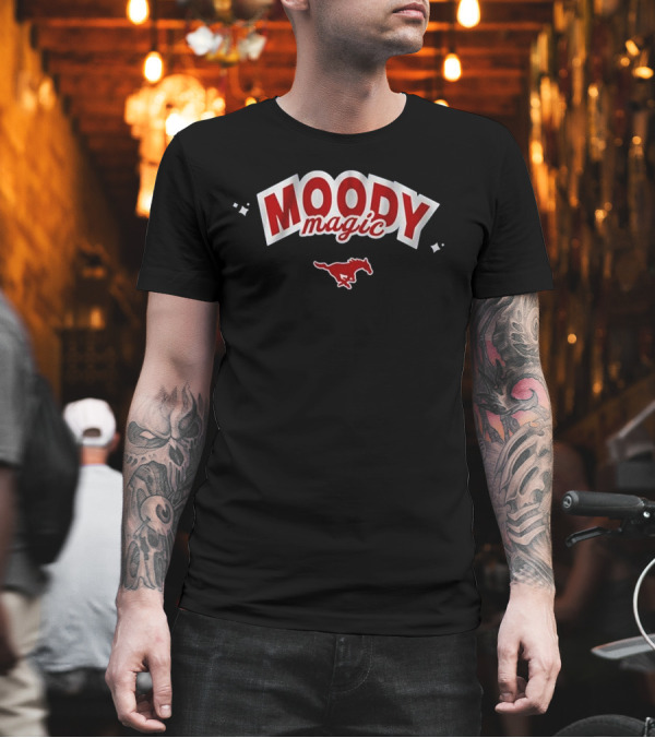 Moody Magic SMU Volleyball Mustang Icon T-Shirt