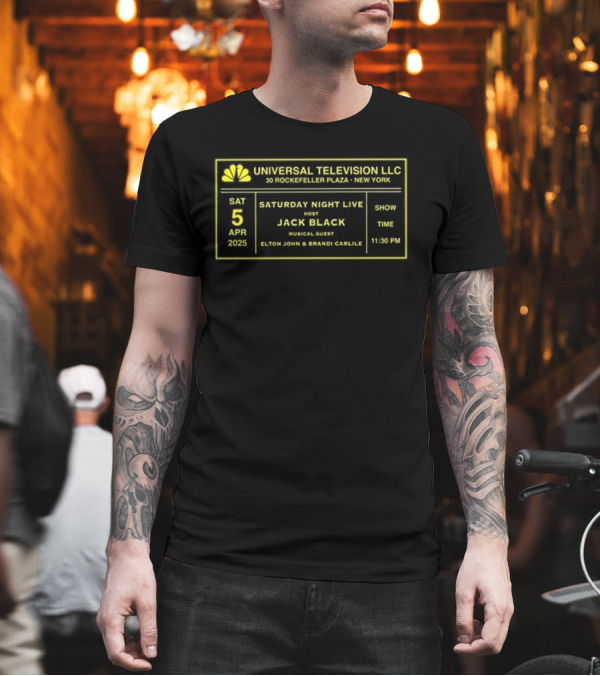 Universal Television LLC Saturday Night Live Apr 5 Jack Black Elton John Brandi Carlile 11:30 PM T-Shirt