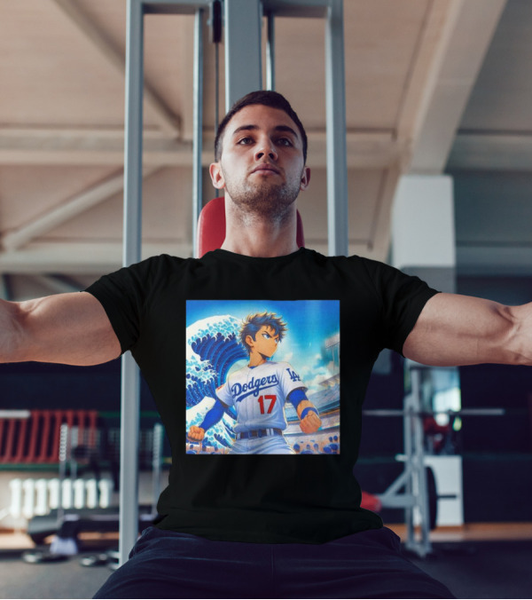 Shohei Ohtani Los Angeles Dodgers Anime Wave Stadium Scene T-Shirt