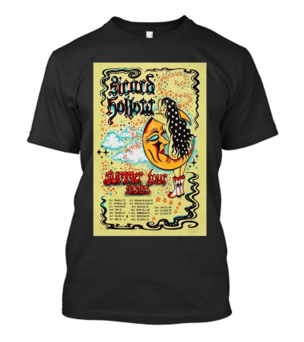 Sicard Hollow Summer Tour 2025 Moon And Stars Graphic With Tour Dates T-Shirt