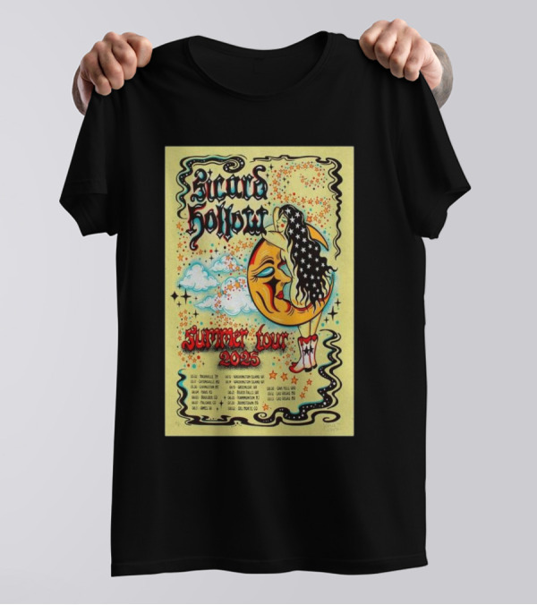 Sicard Hollow Summer Tour 2025 Moon And Stars Graphic With Tour Dates T-Shirt