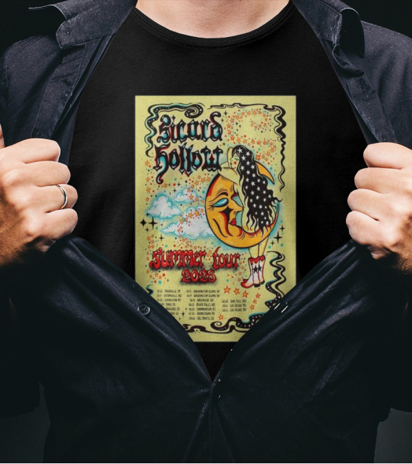 Sicard Hollow Summer Tour 2025 Moon And Stars Graphic With Tour Dates T-Shirt