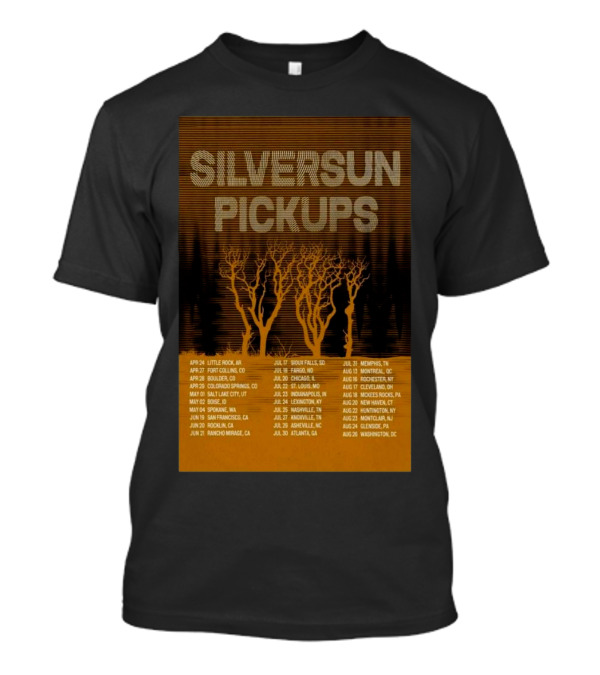 Silversun Pickups 2025 Tour Dates Little Rock Boise Nashville Washington T-Shirt