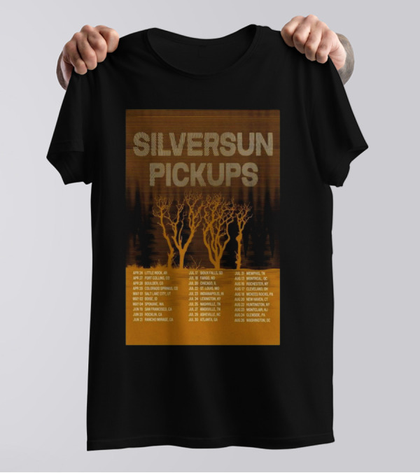 Silversun Pickups 2025 Tour Dates Little Rock Boise Nashville Washington T-Shirt