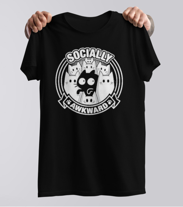 Socially Awkward Cat Misfit Kittens T-Shirt