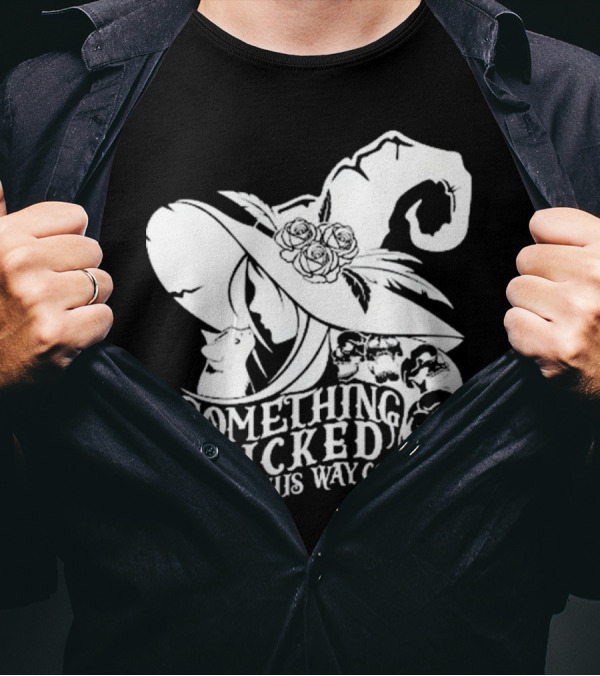 Something Wicked This Way Comes Proud Member Witch Club Halloween Magic Skull Hat T-Shirt