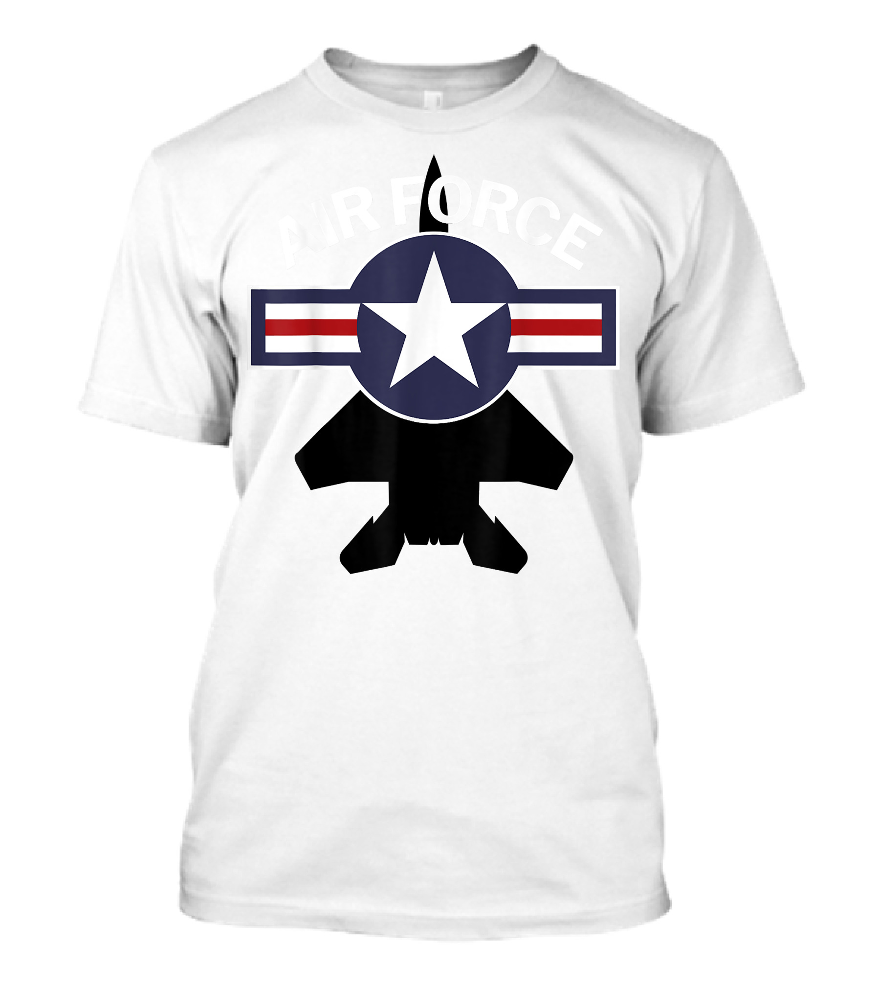 Air Force Vintage Roundel With F15 Jet T-Shirt