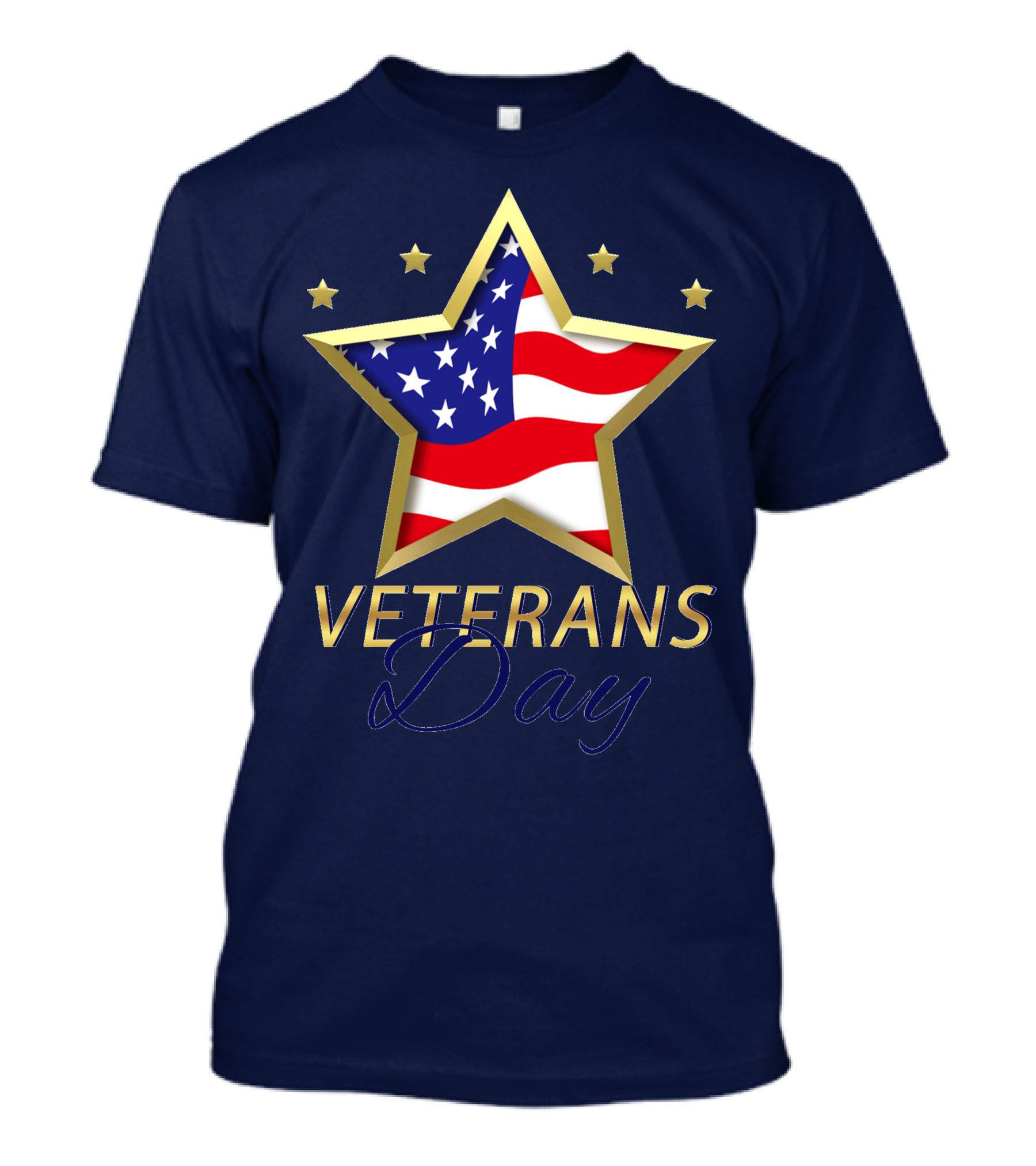 American Star And Stripes Veterans Day T-Shirt