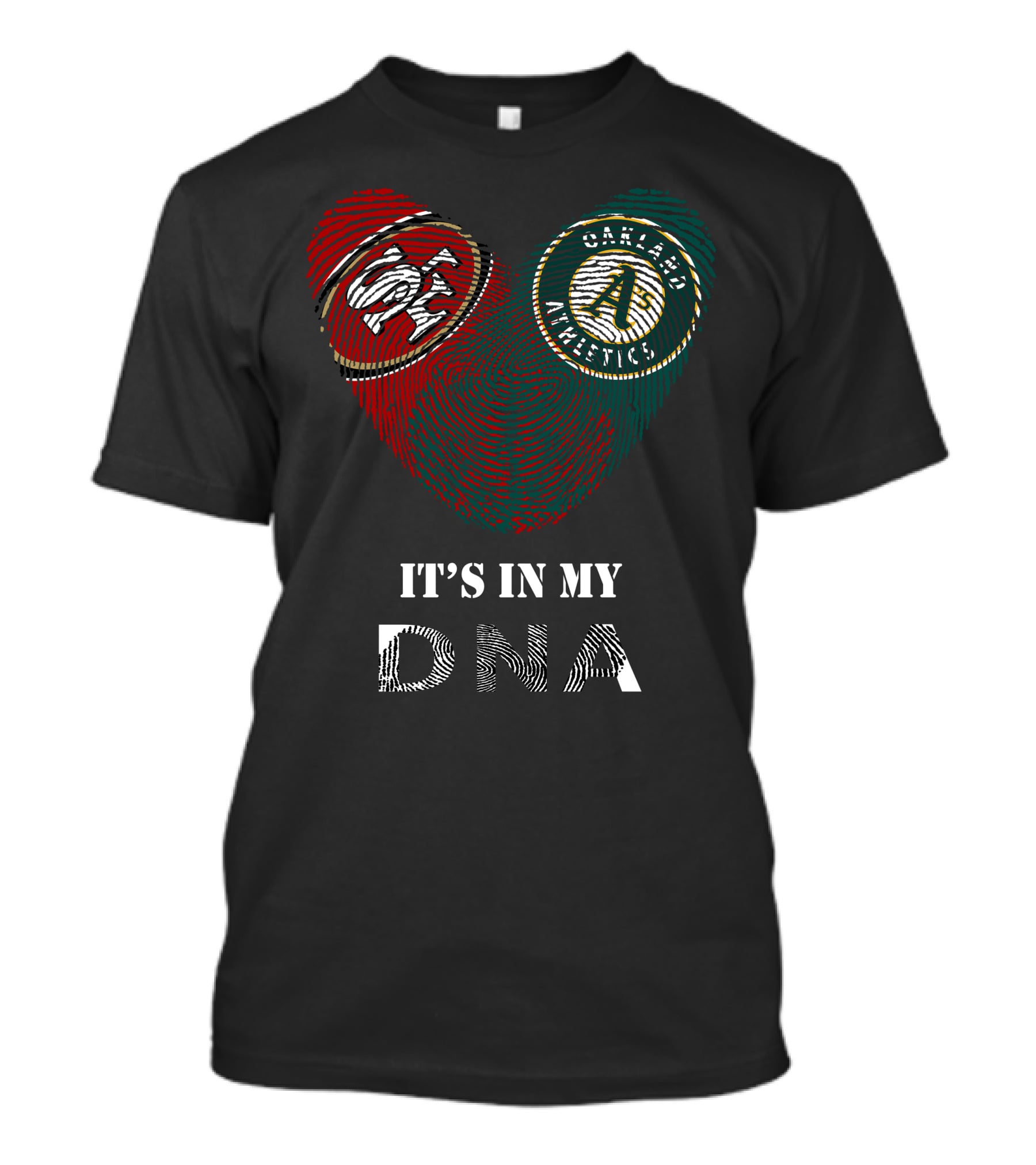 49Ers Athletics DNA Heartprint Fingerprint T-Shirt