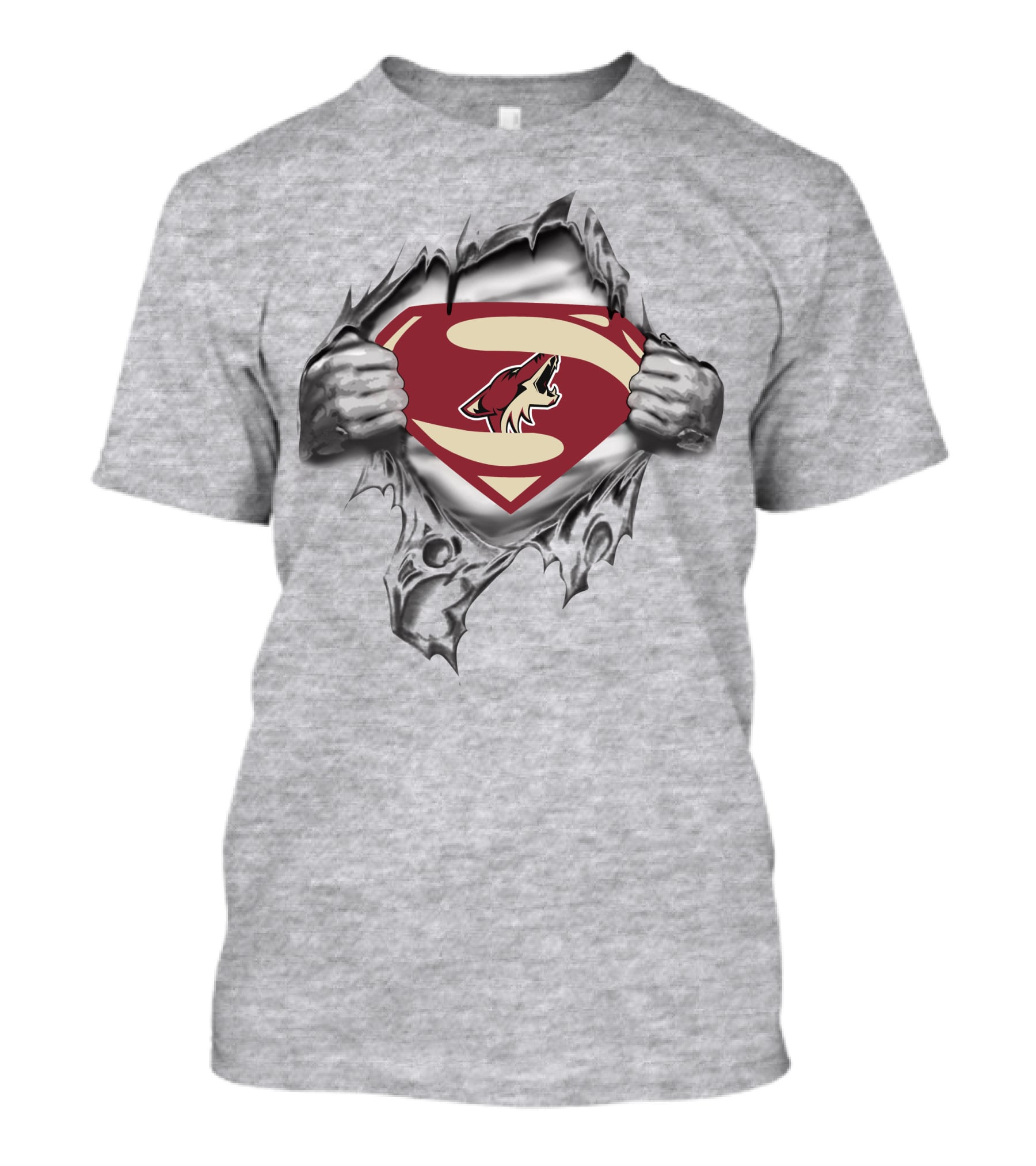 Arizona Coyotes Superman Logo Reveal T-Shirt