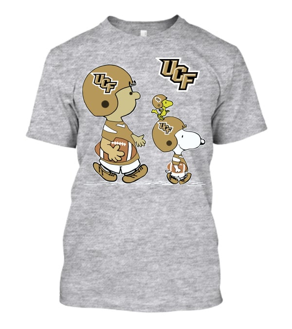 UCF Snoopy Football Charlie Woodstock Helmet Peanuts T-Shirt