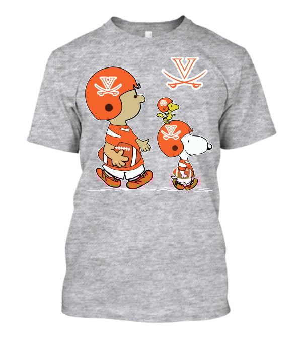 Virginia Cavaliers Snoopy Charlie Brown Football Peanuts T-Shirt