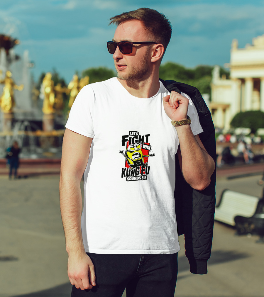 Let’s Fight With Kung-Fu Sounds Minions T-Shirt