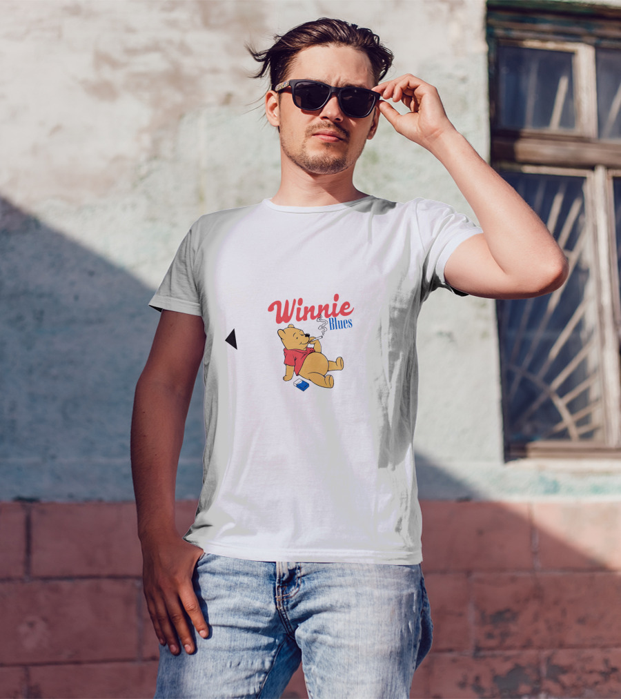 Winnie Blues Smoking Pooh T-Shirt
