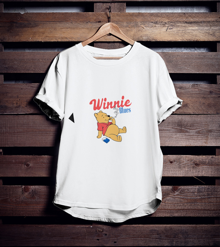 Winnie Blues Smoking Pooh T-Shirt