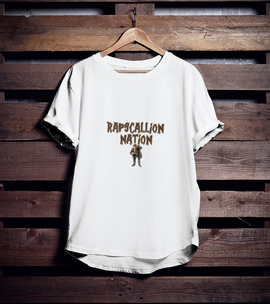 RAPSCALLION NATION Medieval Warrior Character T-Shirt