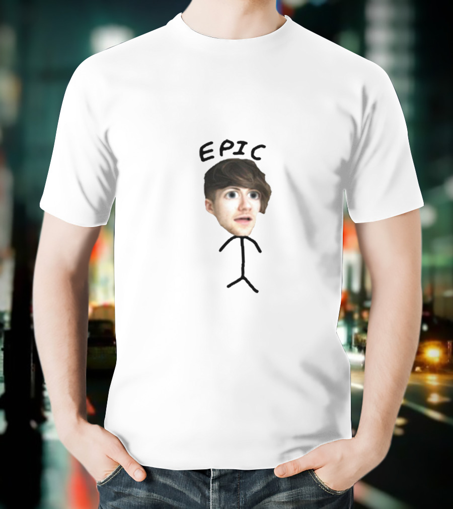 Epic Robertidk Stick Figure Character The Dumbest T-Shirt