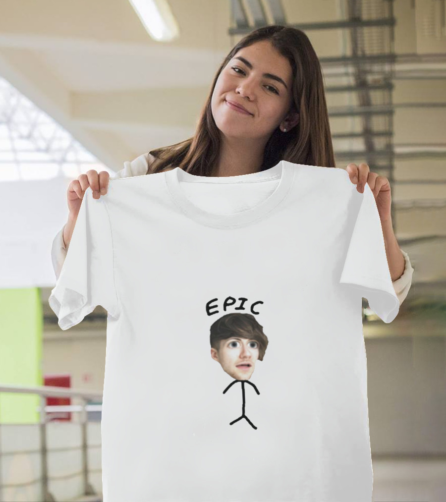 Epic Robertidk Stick Figure Character The Dumbest T-Shirt
