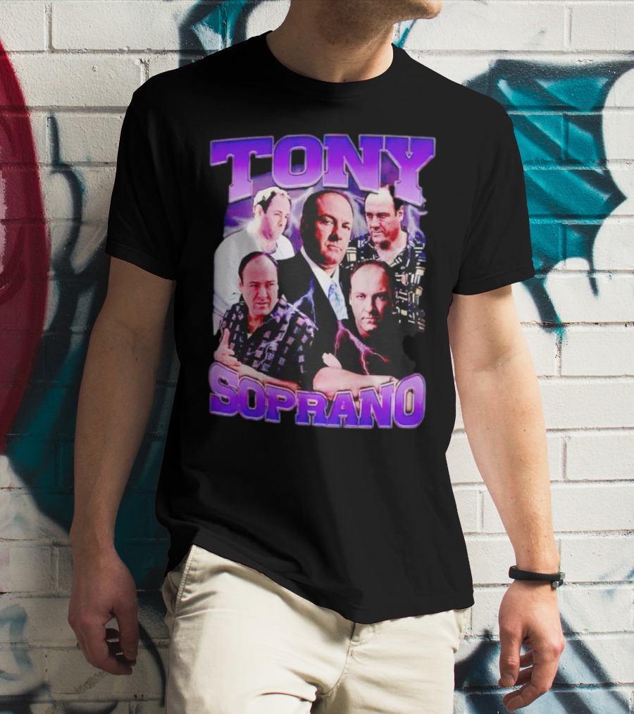 Tony Soprano The Sopranos Character Collage T-Shirt