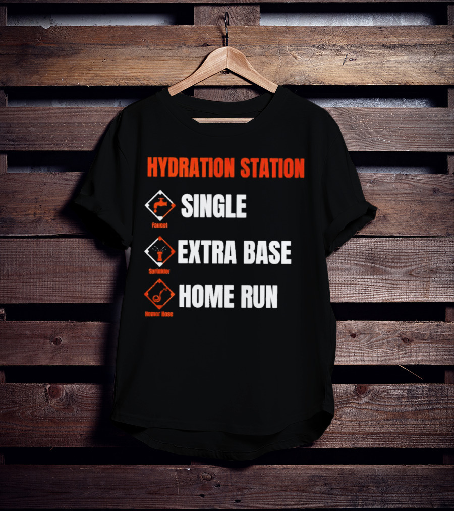 HYDRATION STATION Faucet Sprinkler Homer Hose T-Shirt