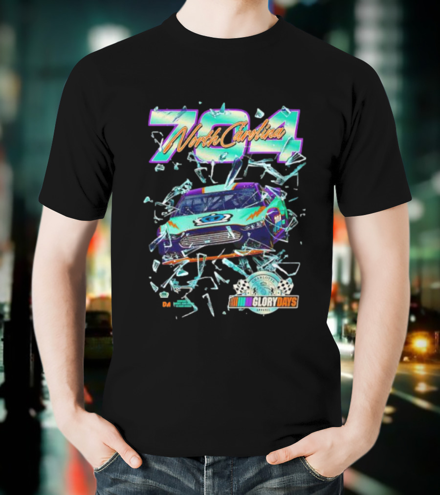 North Carolina 704 NASCAR Glory Days Charlotte Motor Speedway Series T-Shirt