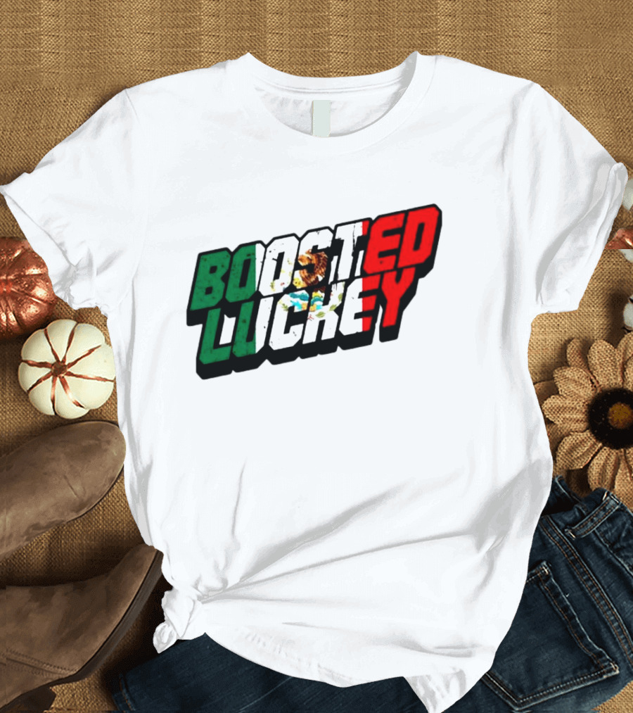 Boosted Luckey Mexico Mexican Flag Colors Eagle Emblem T-Shirt