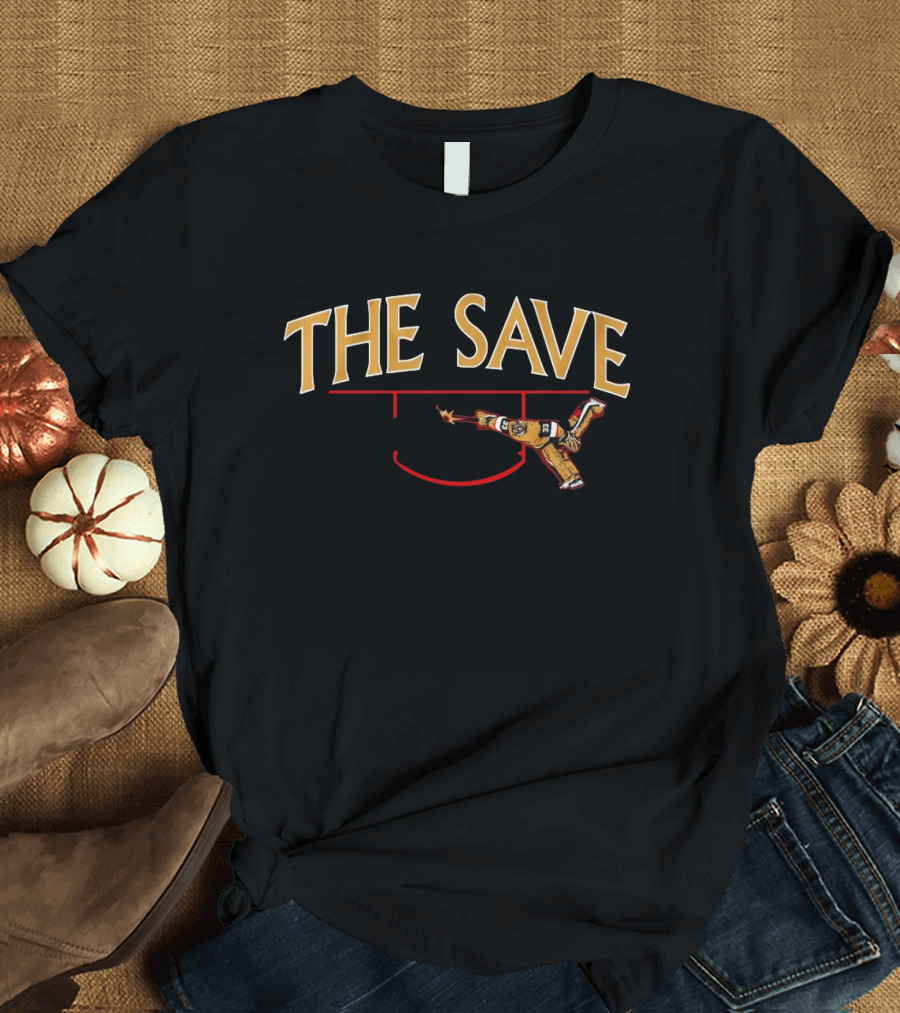 Adin Hill The Save Vegas Hockey Signature T-Shirt