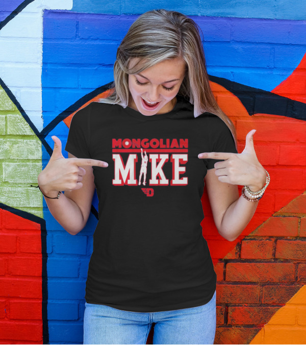 Mongolian Mike #55 Dayton Basketball Hoops T-Shirt