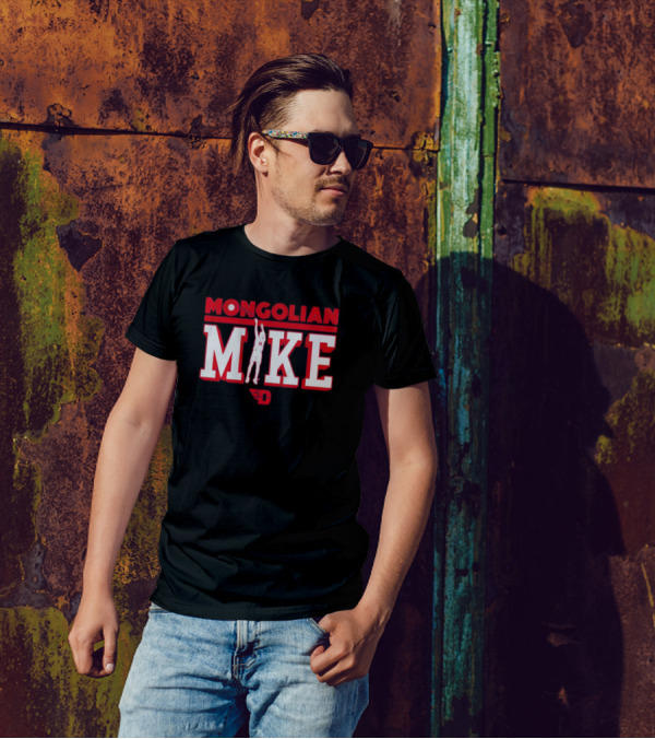Mongolian Mike #55 Dayton Basketball Hoops T-Shirt