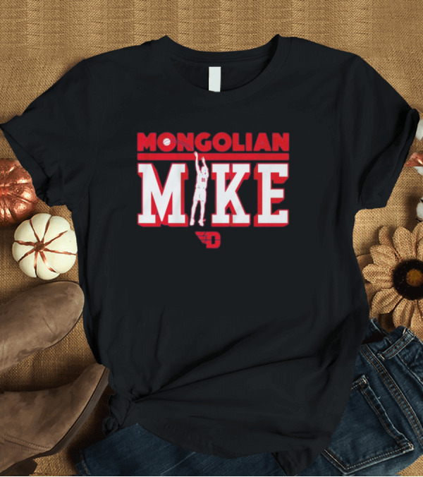 Mongolian Mike #55 Dayton Basketball Hoops T-Shirt