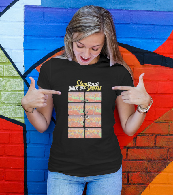 Slamtana's Walk Off Shuffle Comic Strip Sequence T-Shirt