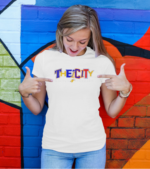The City Golden Standard Mixed Font Basketball T-Shirt