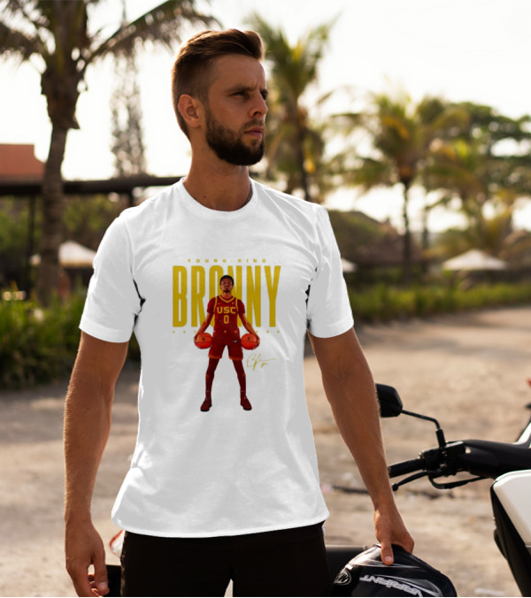 Young King Bronny USC Trojans 0 Signature Basketball Player T-Shirt