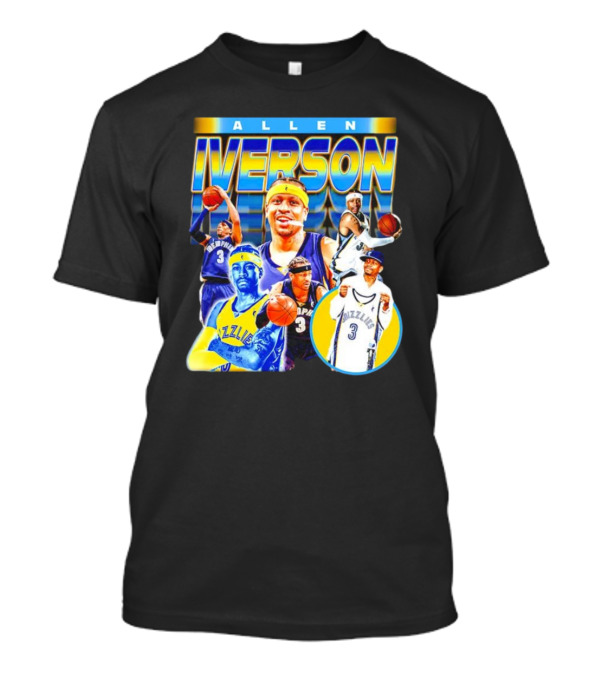 Allen Iverson Grizzlies Basketball Player Highlights T-Shirt