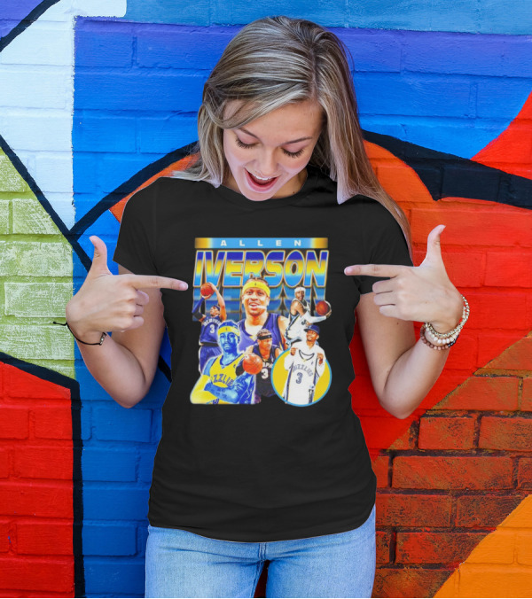 Allen Iverson Grizzlies Basketball Player Highlights T-Shirt