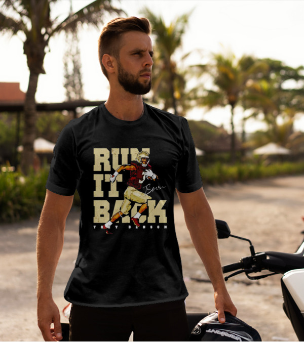 Run It Back Trey Benson Signature Football Player Action T-Shirt