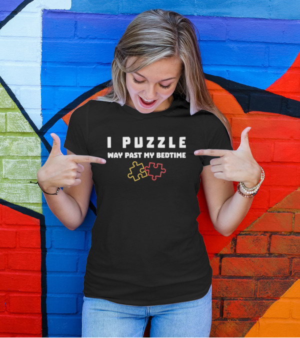 I Puzzle Way Past My Bedtime Puzzle Pieces T-Shirt