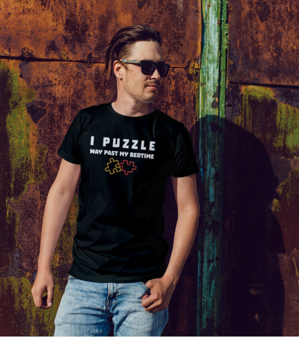 I Puzzle Way Past My Bedtime Puzzle Pieces T-Shirt