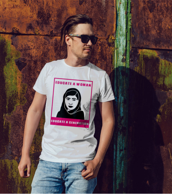 Educate A Woman Educate A Generation Malala Yousafzai T-Shirt