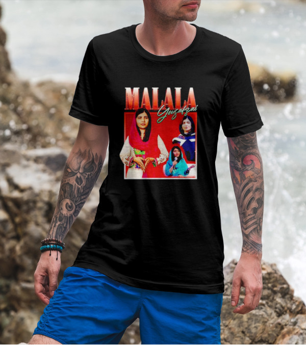 Malala Yousafzai Inspirational Collage T-Shirt