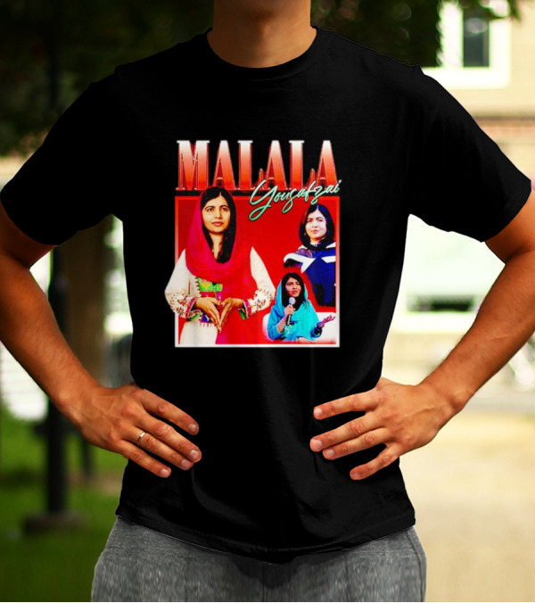 Malala Yousafzai Inspirational Collage T-Shirt