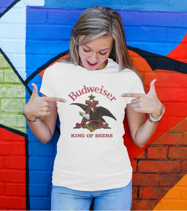 Budweiser King Of Beers Eagle Logo Iconic T-Shirt