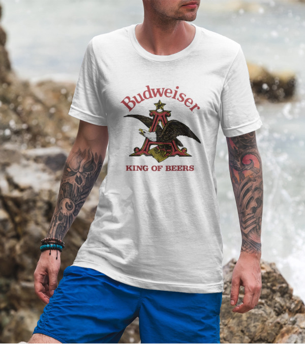 Budweiser King Of Beers Eagle Logo Iconic T-Shirt