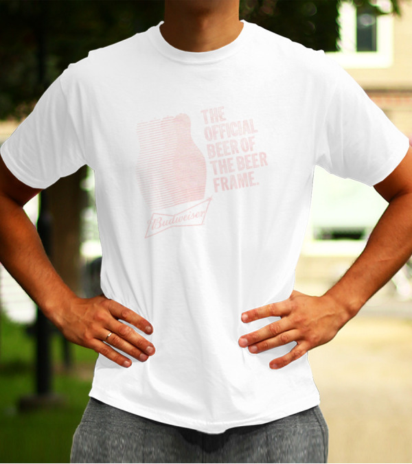 Budweiser Bowling Beer Frame Official Beer T-Shirt