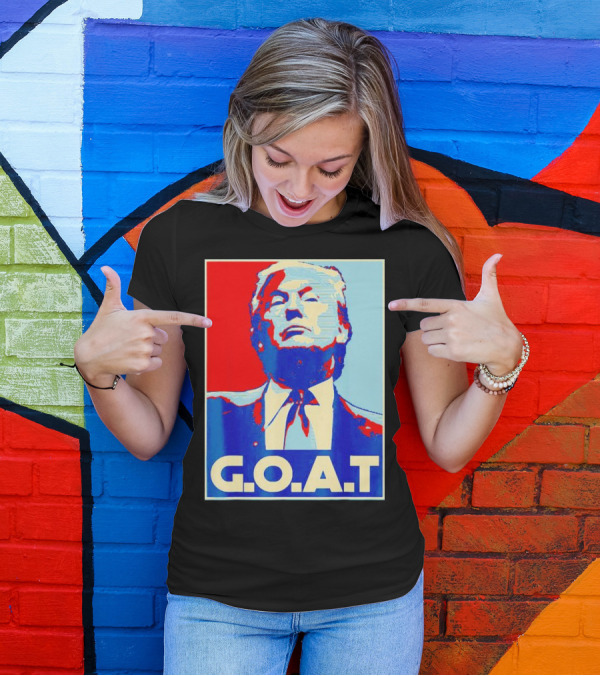 Donald Trump G.O.A.T Pop T-Shirt