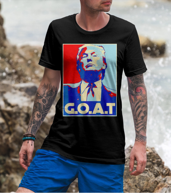 Donald Trump G.O.A.T Pop T-Shirt