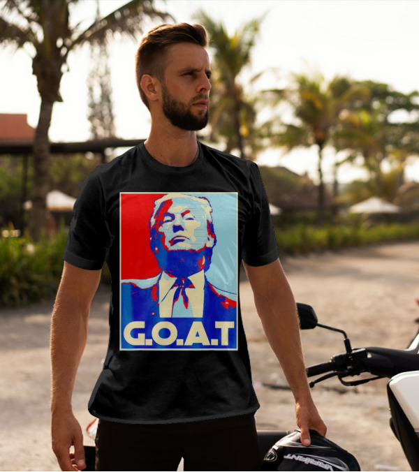 Donald Trump G.O.A.T Pop T-Shirt
