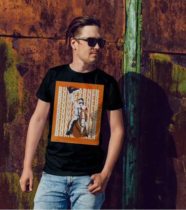 Bumgarner Riding Horse Giants Baseball Victory T-Shirt