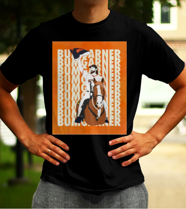 Bumgarner Riding Horse Giants Baseball Victory T-Shirt