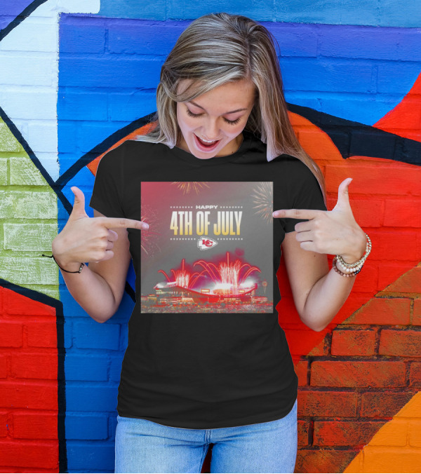 Happy 4th Of July Kansas City Chiefs Fireworks T-Shirt